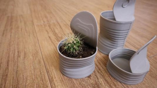 crumpled tin can pot (NO SUPPORT)