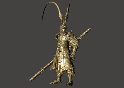BLACK MYTH WUKONG - keyed and cut detailed STL for 3D printing