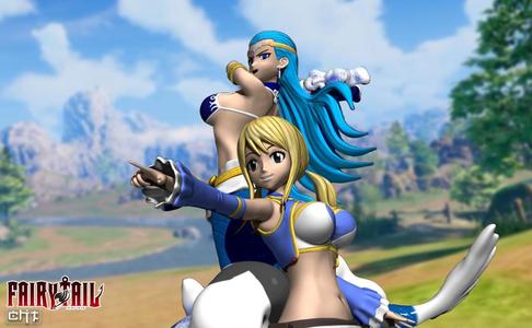 Fairy Tail Lucy with Aquarius STL