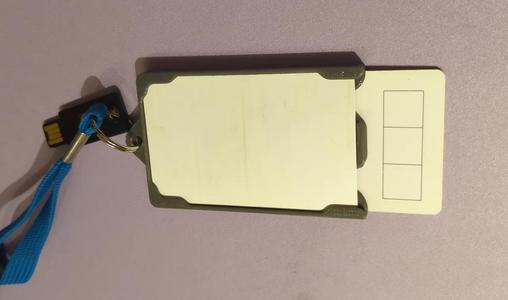 Dual Horizontal Badge Holder (two id cards)   