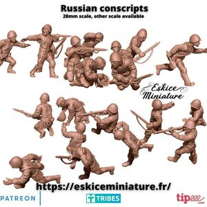 Russian Conscripts - 28mm