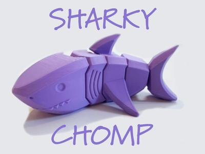 Flexi Shark | Articulated Print in Place Bath Toy 