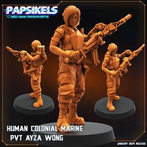 HUMAN COLONIAL MARINE PVT AYZA WONG