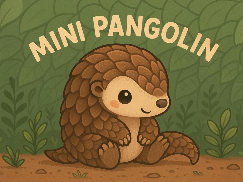Mini Pangolin – Adorable 3D Printable Figurine
