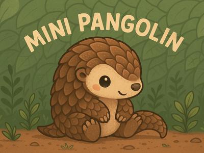 Mini Pangolin – Adorable 3D Printable Figurine