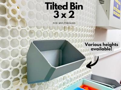 Tilted Bins for Multiboard - 3x2 (various heights)