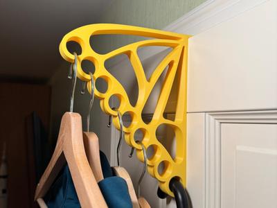 Door hook for 9 clothes hangers