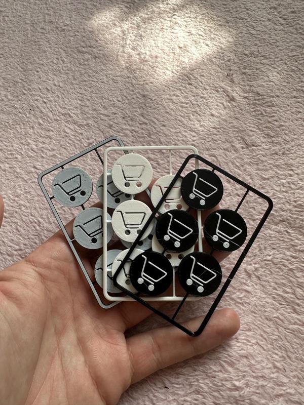 Kit card - shopping cart coin (credit card size) for your wallet