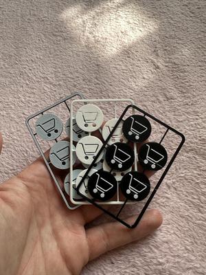 Kit card - shopping cart coin (credit card size) for your wallet