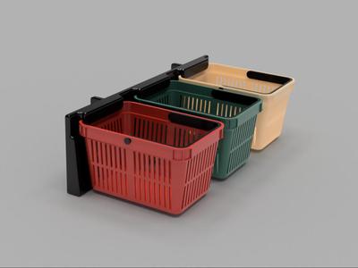 Ikea Skadis - Shopping basket organizer mount