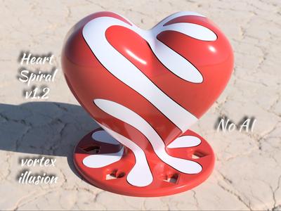 Valentine Heart Spiral vortex illusion - New v1.2