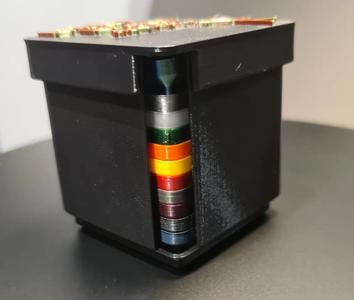 Box for stackable filament samples   