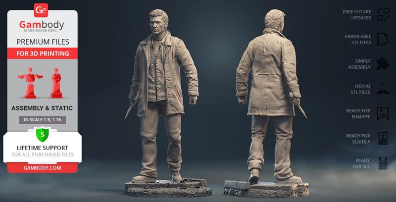 Dean Winchester STL Files for 3D Printing | Assembly Model