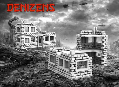 Denizens 8mm Pocket Wargame Large Building No3 - Wargames