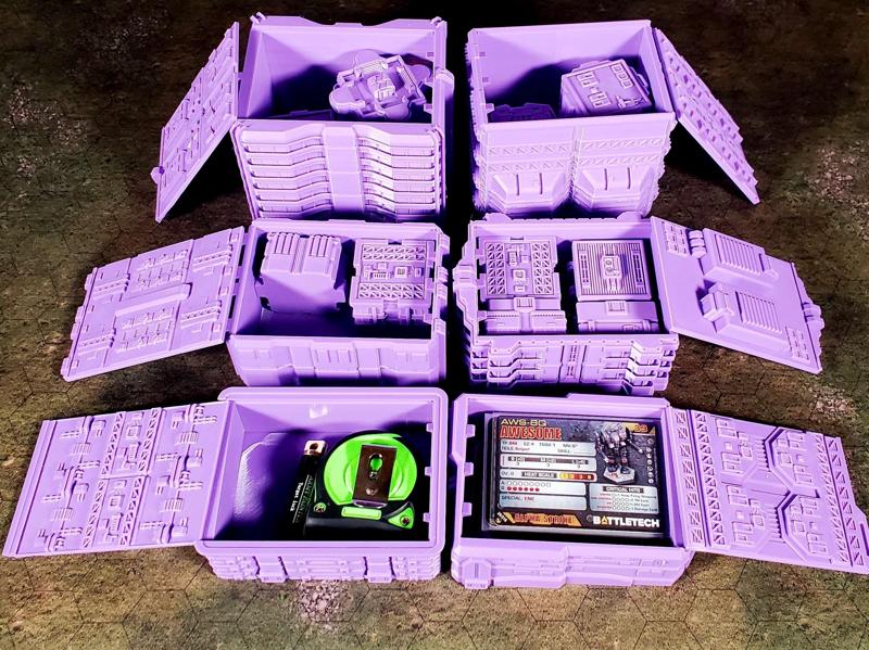 TECHSCAPE - 6mm - Efficient Downtown (FREE Battletech Terrain)