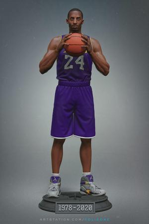 Kobe Bryant Statue - 3D Printable