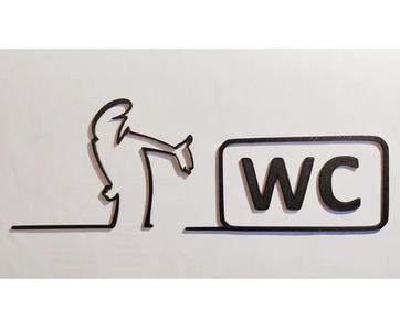 WC door hanger from the iconic cartoon "La Linea" Balum Balum.   