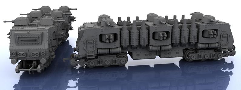 OO Scale Train - Warhammer Style - 3 Segments
