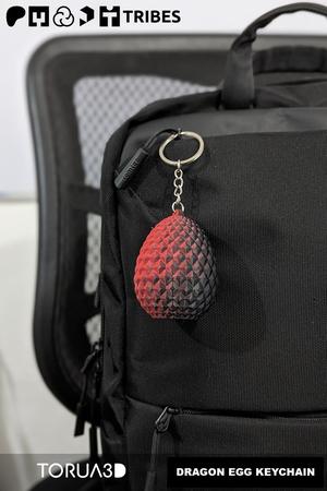 Dragon egg Keychain - Print in place