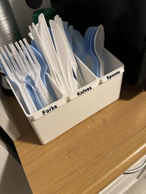 Utensil Holder - Organizer - Plastic Cutlery