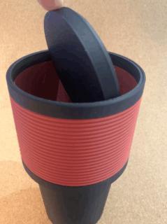 Self Closing Lid Upgrade for Car Trashcan Bin Big