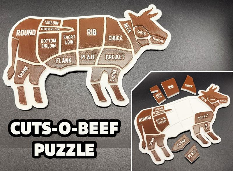 Cuts-O-Beef Puzzle 2 Color