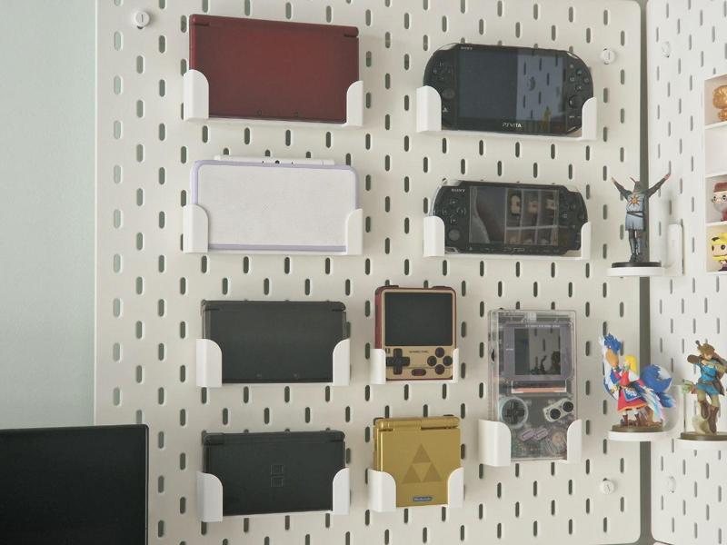 IKEA Skadis Portable Consoles Stands Nintendo Sony