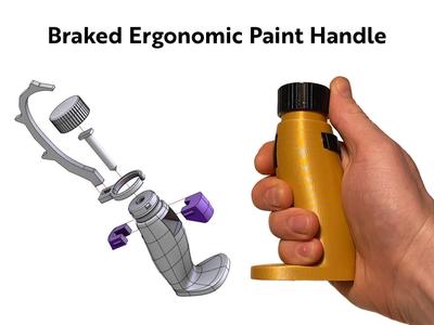 Ergonomic Miniature Painting Handle