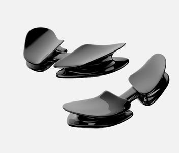 Futuristic keyboard hand rest