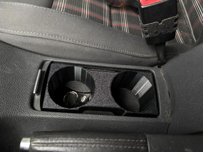 VW Golf V and VI cup holder insert
