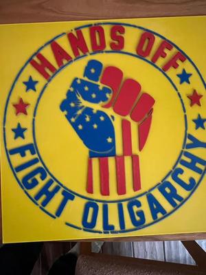 Hands Off Protest Signs   