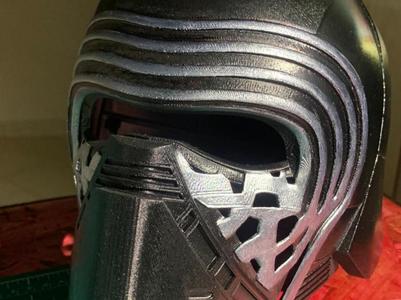 Kylo Ren Helmet - split