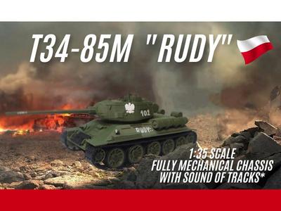 T34 - 85 M "RUDY" - 1:35 fully 3D printed Tank