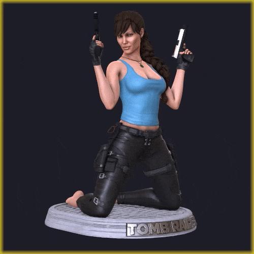 Lara Croft Phone Stand