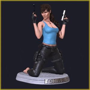 Lara Croft Phone Stand