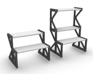 Stackable 2-Tier Display Stand