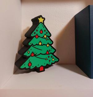 Christmas Tree Light Box with tealights, LED-strip