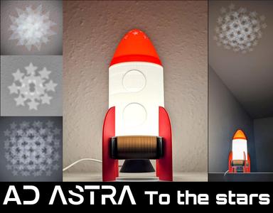 Ad astra_to the stars_Rocket Lamp stars projection