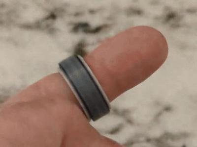 Spinning Fidget Dice Ring (d6+d20)