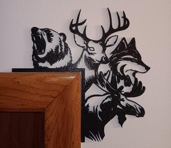 Wildlife Silhouette Door Corner
