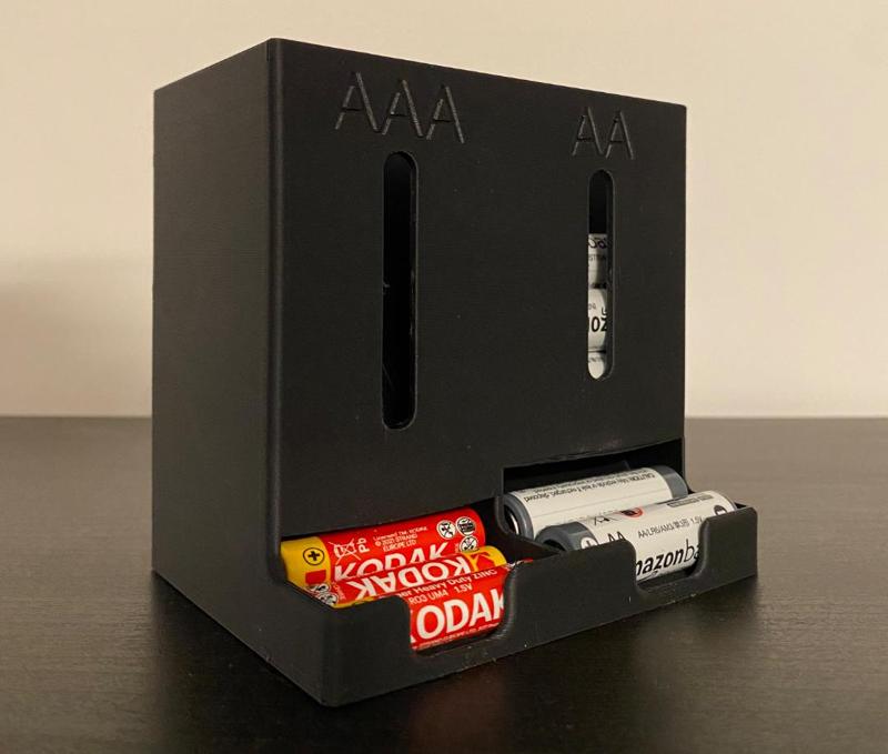 Dual Battery Dispenser AA & AAA