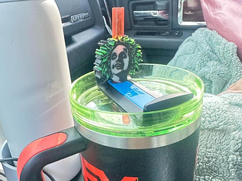 Beetlejuice Straw Topper