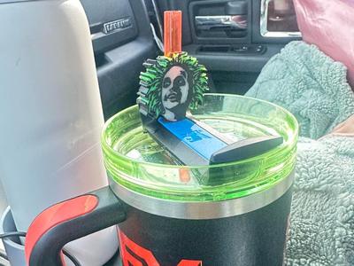 Beetlejuice Straw Topper