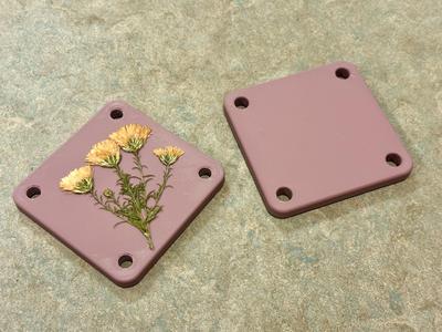 Durable 3D-Printed Flower Press – 10x10 cm