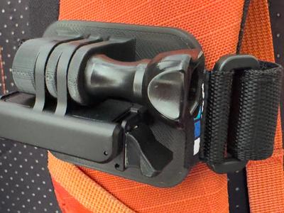 Action cam backpack mount