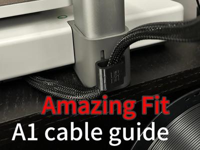 A1 Cable Guide - Amazing Fit with Logo
