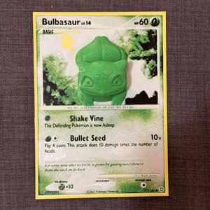 Oversized Bulbasaur Pokemon Card - HueForge Hybrid Print