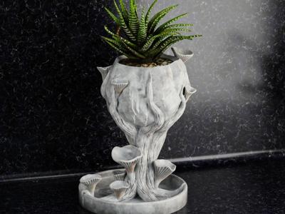 Mushroom flower vase 