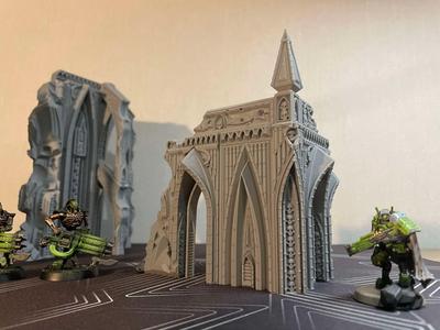 Wargame terrain Small ruin Grimdark Gothic