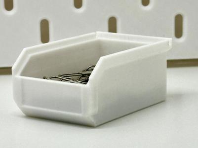 Stackable Small Parts Bin-Skadis Mount+Lid Option